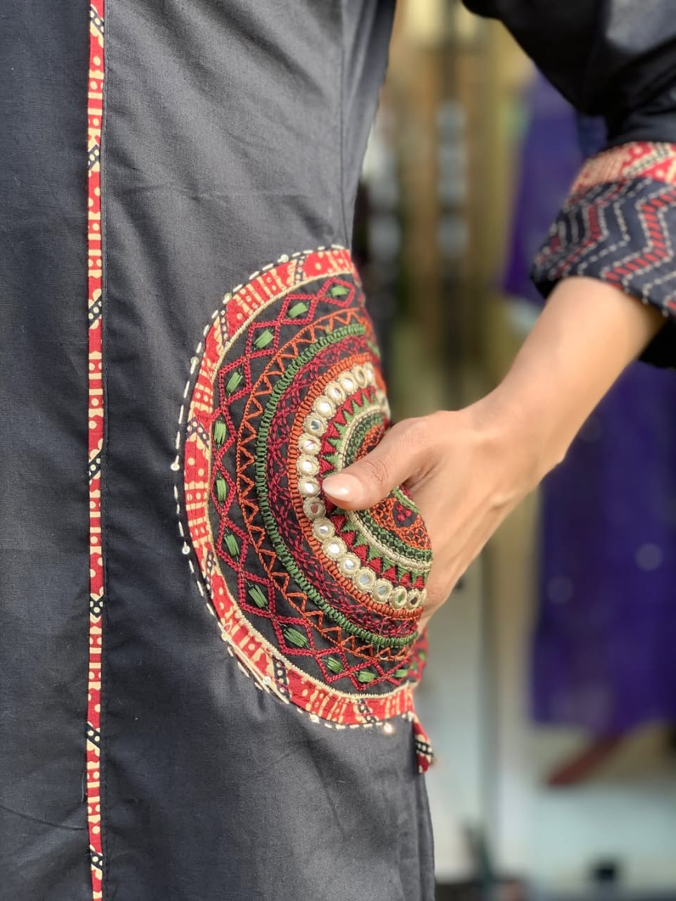 elegant banana silk kurta plazo dupatta set – neck work & pocket detailing with cotton lining | house of shivisha™ akshar elegant banana silk kurta plazo dupatta set – neck work & pocket detailing with cotton lining | house of shivisha™ akshar