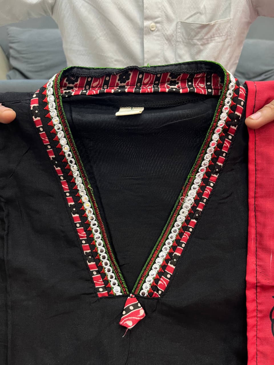 elegant banana silk kurta plazo dupatta set – neck work & pocket detailing with cotton lining | house of shivisha™ akshar elegant banana silk kurta plazo dupatta set – neck work & pocket detailing with cotton lining | house of shivisha™ akshar